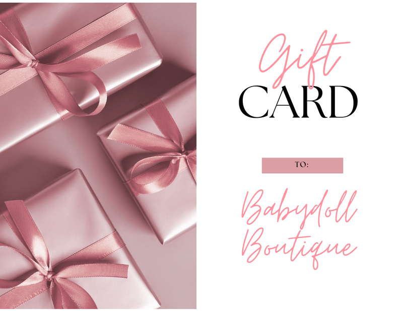Babydoll boutique Gift Card